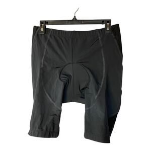 Sportneer Mens Size XXL Padded Cycling Shorts Solid Black Athletic Biker Bicycle